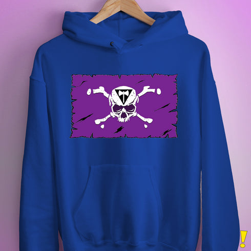 Lesbian Labrys Pride Pirate Flag Hoodie - Royal Blue